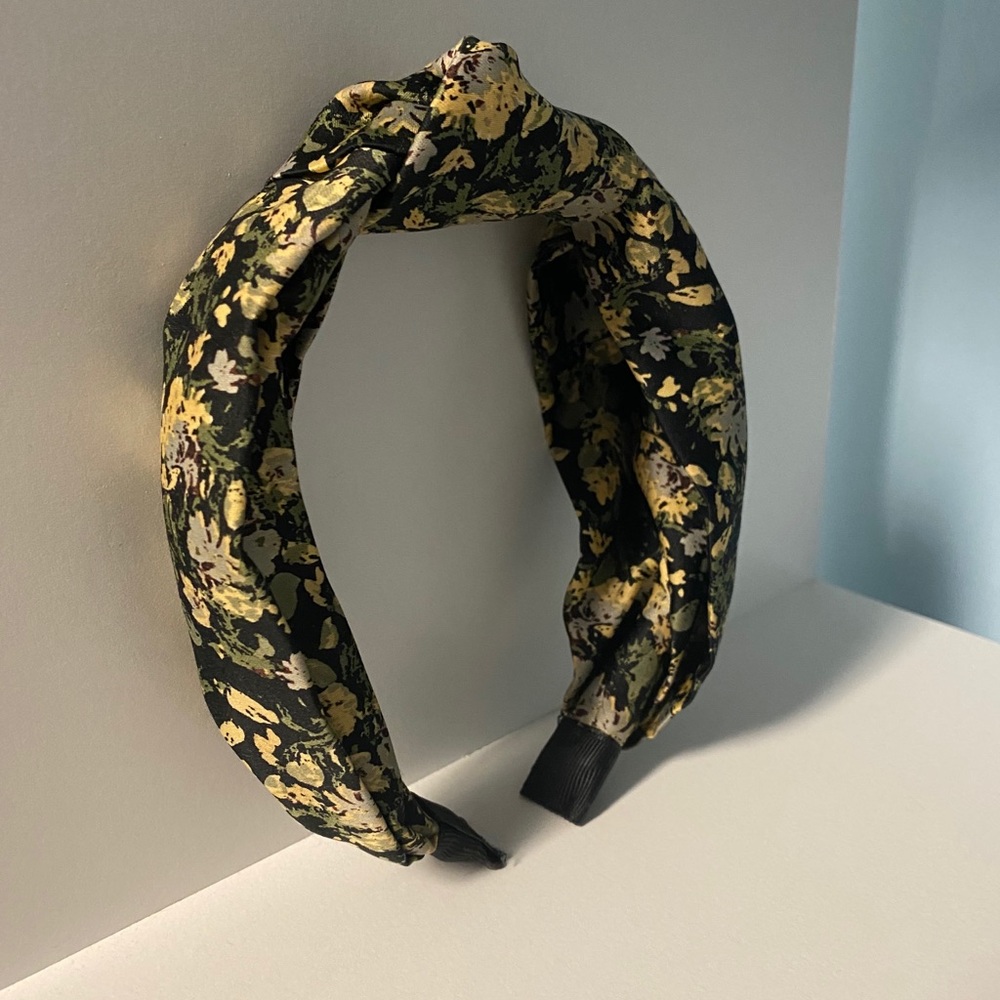 Something Navy floral print headband